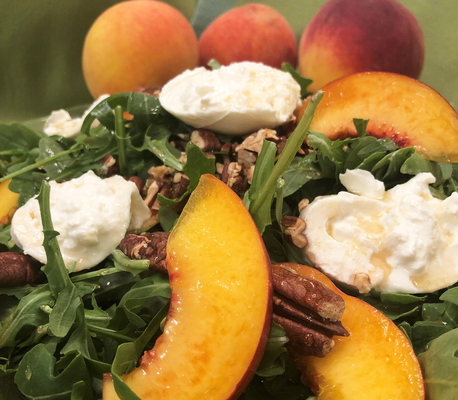 Arugula Peach Salad